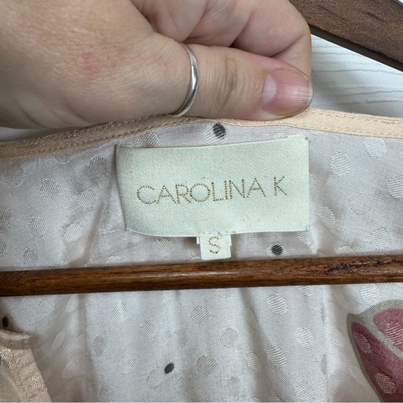 Carolina K Colorful Peacock Print Tunic Dress Art to Wear Art deco - Picture 12 of 16